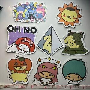 SANRIO 8 sticker bundle super cute!!